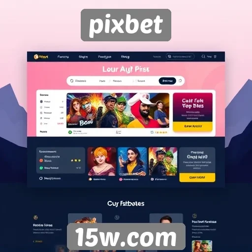 Interface e usabilidade do site Pixbet